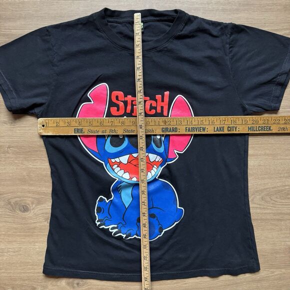 Lilo & Stitch J&N Full Graphic T-shirt Size M Black Front Graphic - Picture 5 of 6